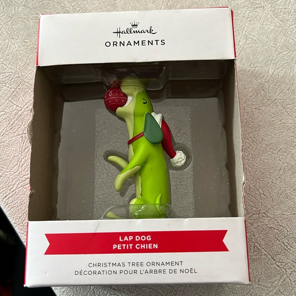 Hallmark lap dog petit chien ornament